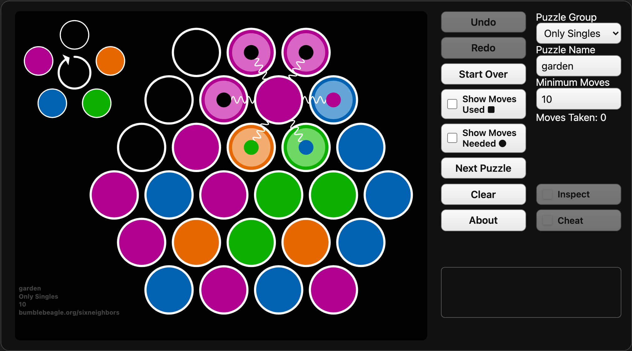 Screenshot of the Garden puzzle